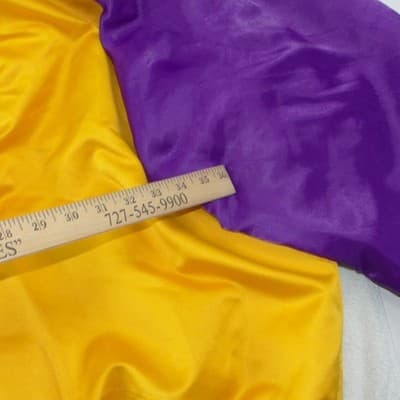 Nike Los Angeles Lakers Vintage NBA Bomber Jacket Yellow Purple XXL - Thumbnail 6