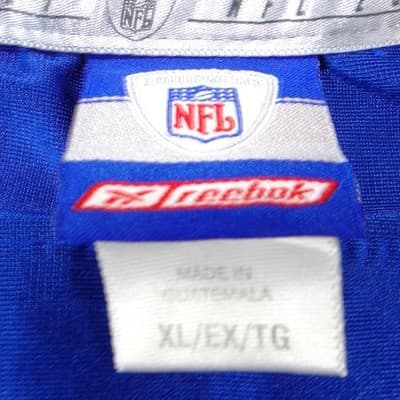 New York Giants Tiki Barber 21 Jersey VTG Mens XL Blue Mesh Football Reebok NFL - Thumbnail 2