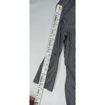 Mile Gabrielle Striped Shirt Dress Button Down Roll Sleeves Midi Womens Sz Small - Thumbnail 10