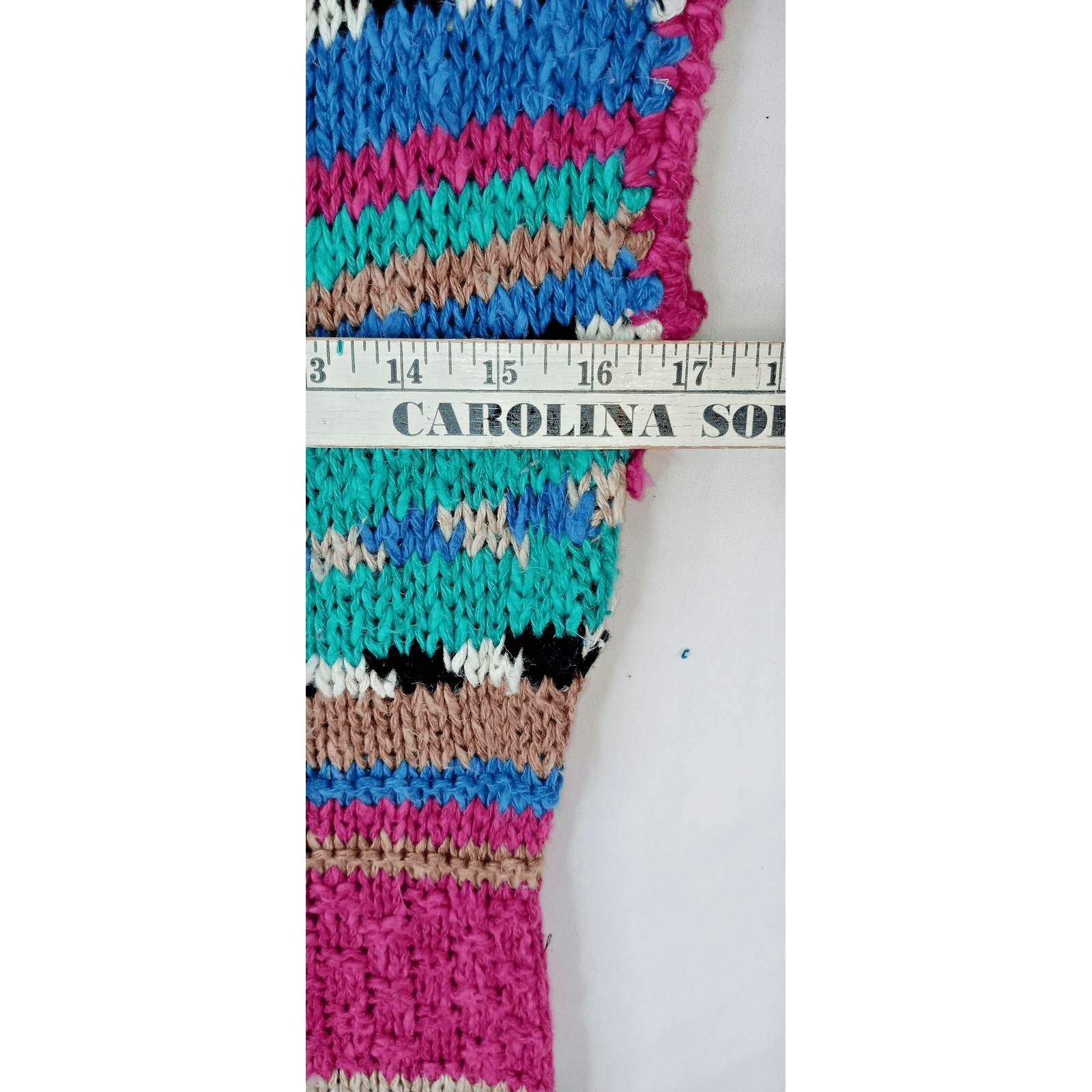 Victoria Jones by Halli Knit Sweater Tank Top Multi Color Striped Sleeveless M - Thumbnail 6