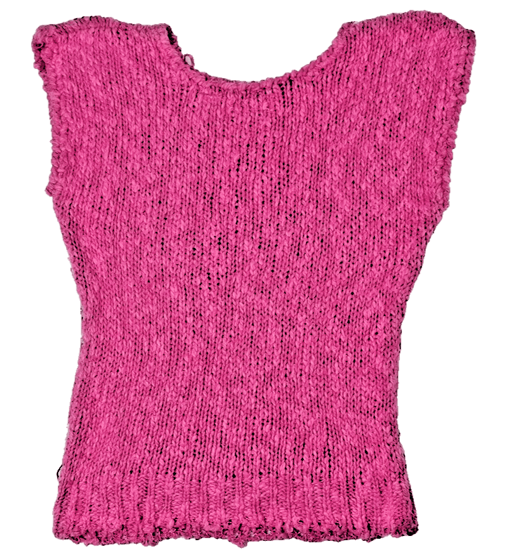 Victoria Jones by Halli Knit Sweater Tank Top Multi Color Striped Sleeveless M - Thumbnail 2
