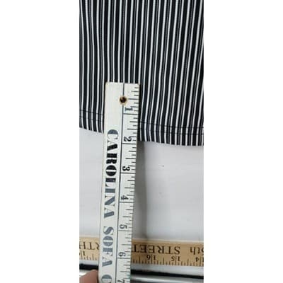 Mile Gabrielle Striped Shirt Dress Button Down Roll Sleeves Midi Womens Sz Small - Thumbnail 7