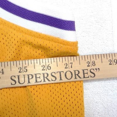 Rare Lakers Magic Johnson 32 Jersey 1979-80 Gold Mens 3XL Mitchell & Ness - Thumbnail 7