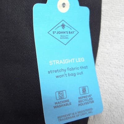 NWT-St Johns Bay Secretly Slender Straight Leg Black 16P Short Tummy Control - Thumbnail 5