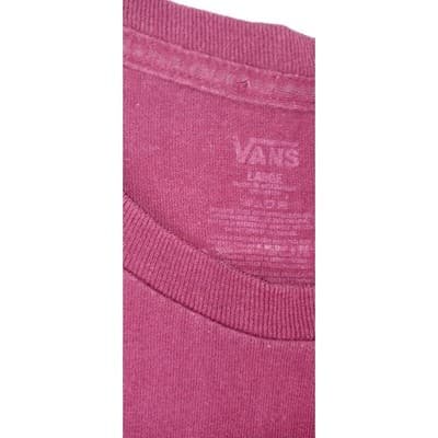 Vans California Originals Graphic T Shirt Burgundy Bear Logo Men's Large - Thumbnail 3