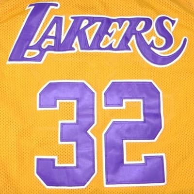 Rare Lakers Magic Johnson 32 Jersey 1979-80 Gold Mens 3XL Mitchell & Ness - Thumbnail 4