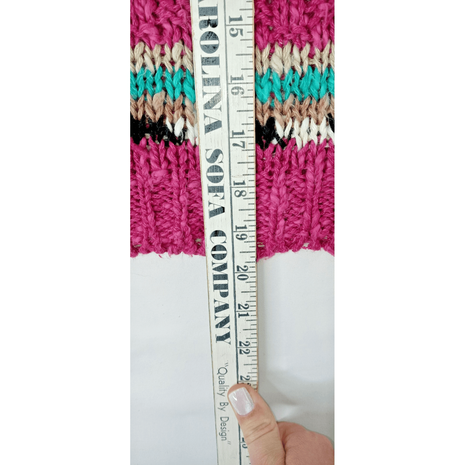 Victoria Jones by Halli Knit Sweater Tank Top Multi Color Striped Sleeveless M - Thumbnail 7