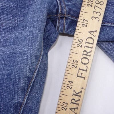 Lucky Brand Legend Women's Blue Straight Leg Jeans Medium Wash Made in USA 34x27 - Thumbnail 5