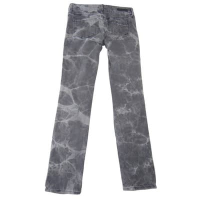 Express Jeans Mens Mia Mid Rise Skinny Gray Marble Wash Denim Size 6 - Thumbnail 4