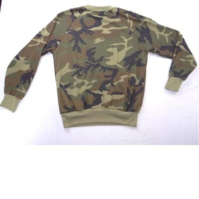 Vintage Duck Bay Camouflage Raglan Crewneck Sweatshirt Mens Medium Green Brown - Thumbnail 3