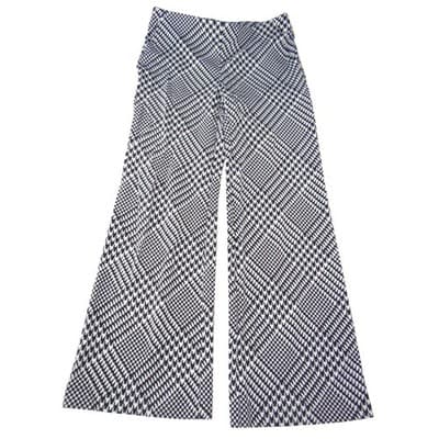 Chicos Black White Houndstooth Wide Leg Pants Pull On Size 00R US 2R