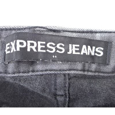 Express Jeans Mens Mia Mid Rise Skinny Gray Marble Wash Denim Size 6 - Thumbnail 3