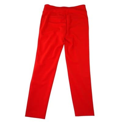 SOHO Apparel Ltd Womens Red Slim Leg Stretch Dress Pants Size S - Thumbnail 3