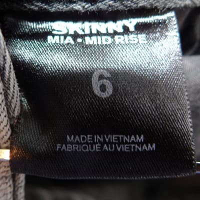 Express Jeans Mens Mia Mid Rise Skinny Gray Marble Wash Denim Size 6 - Thumbnail 2