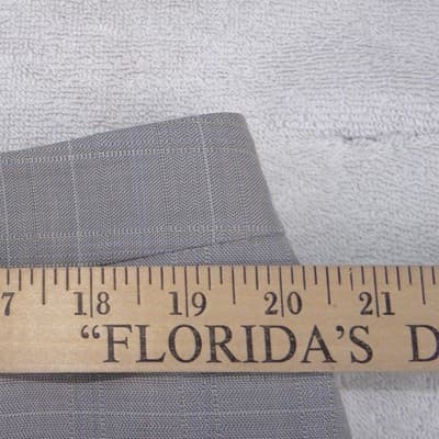 Evan-Picone Grey Plaid Dress Pants Womens 18 Straight Leg Professional Workwear - Thumbnail 3