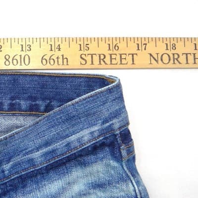 Lucky Brand Legend Women's Blue Straight Leg Jeans Medium Wash Made in USA 34x27 - Thumbnail 4