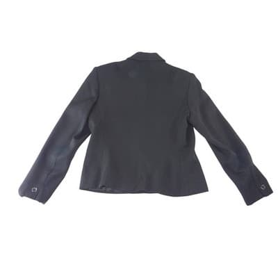 Jones New York Womens Black Button Front Tailored Blazer Jacket Size 10 - Thumbnail 4