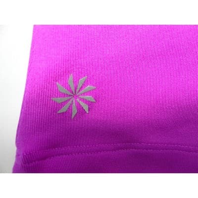 Athleta Womens Purple Racerback Workout Tank Top Built-in Bra Style 819383 Small - Thumbnail 3