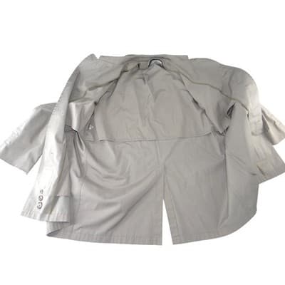 London Fog Mens Vintage Trench Coat Tan Khaki Mac Jacket 42 Short - Thumbnail 2