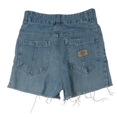 Youth Dickies Denim Cutoff Shorts Little Girls Size 10 Light Wash Frayed Hem - Thumbnail 3