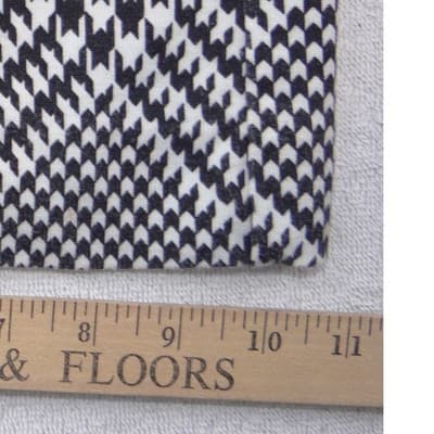 Chicos Black White Houndstooth Wide Leg Pants Pull On Size 00R US 2R - Thumbnail 6