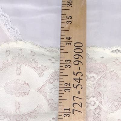 Katz Vintage Pink Lace Trim Nightgown Sleeveless Square Neck USA Made Large - Thumbnail 6