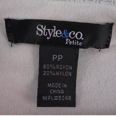 Style & Co Petite Magenta Pink Colorblock Batwing Dolman Knit Sweater Top PP - Thumbnail 2