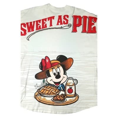 Vintage Disney Over-Sized Long Sleeve TShirt Minnie Mouse Sweet As Pie Womens L - Thumbnail 8