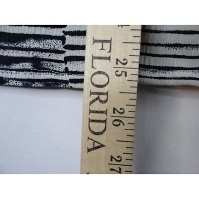 Vintage Alia Petites Women Size 8 Button Down Short Sleeve Striped Blouse Top - Thumbnail 9