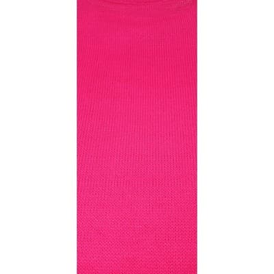 Vintage Justin Allen Women's Bright Pink Over-Sized Knit Sweater Made in USA - Thumbnail 5