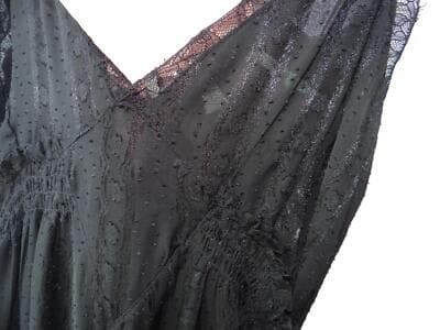 Elegant Black Lace-Trimmed Jumpsuit - size 4 - Thumbnail 3