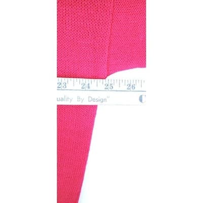 Vintage Justin Allen Women's Bright Pink Over-Sized Knit Sweater Made in USA - Thumbnail 6