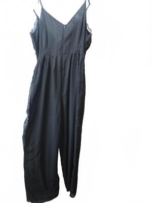 Elegant Black Lace-Trimmed Jumpsuit - size 4 - Thumbnail 8
