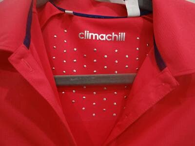 Adidas Climachill Women's Polo Shirt - Dark Pink/Navy XS - Thumbnail 2