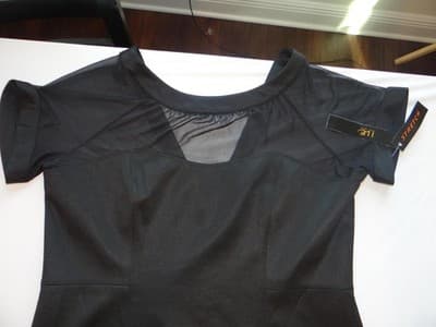Stylish Black Dress with Tags - Size 14 - Thumbnail 5