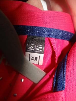 Adidas Climachill Women's Polo Shirt - Dark Pink/Navy XS - Thumbnail 4