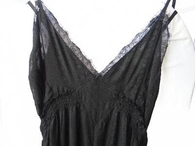 Elegant Black Lace-Trimmed Jumpsuit - size 4 - Thumbnail 2