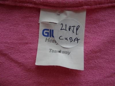 Cuba Graphic Pink T-Shirt - Thumbnail 4