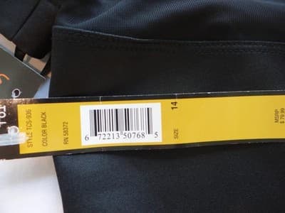 Stylish Black Dress with Tags - Size 14 - Thumbnail 3