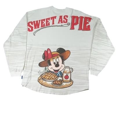 Vintage Disney Over-Sized Long Sleeve TShirt Minnie Mouse Sweet As Pie Womens L - Thumbnail 7