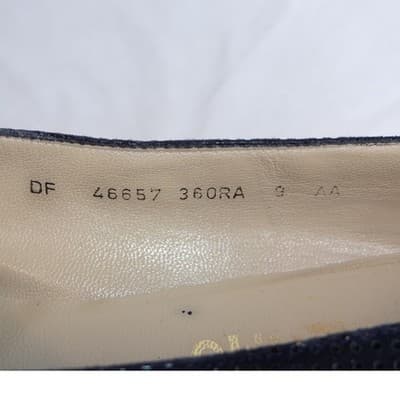 Salvatore Ferragamo Navy Suede Cap Toe Block Heel Pumps Shoes Womens Size 9 AA - Thumbnail 8