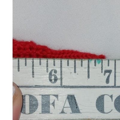 Vintage Barry & Me Red Knit Cropped Short Sleeve Sweater Women USA Made - Thumbnail 8