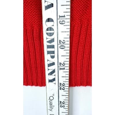 Vintage Barry & Me Red Knit Cropped Short Sleeve Sweater Women USA Made - Thumbnail 7