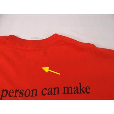 Vintage Orange T Shirt Shook Hardy & Bacon "One Person Can Make A Difference" XL - Thumbnail 7