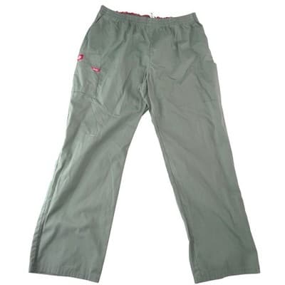 Dickies Womens Olive Green Elastic Waist Cargo Scrub Pants 2XL Plus Size
