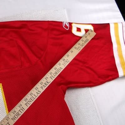Reebok Kansas City Chiefs Leslie O'Neal 91 NFL Jersey Mens XL Red Mesh Football - Thumbnail 9