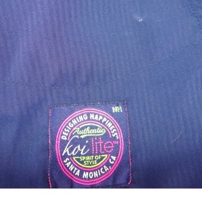 Koi Lite Peace Navy Blue Slim Fit Scrub Pants Womens Medium 721 Drawstring Cargo - Thumbnail 6
