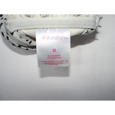 Xhilaration Smocked Dot Print Bikini Top Bandeau Swimwear Size M - Thumbnail 2