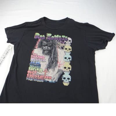 Rob Zombie Graphic T Shirt Black Short Sleeve Mens Size XL - Thumbnail 3