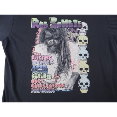 Rob Zombie Graphic T Shirt Black Short Sleeve Mens Size XL - Thumbnail 2